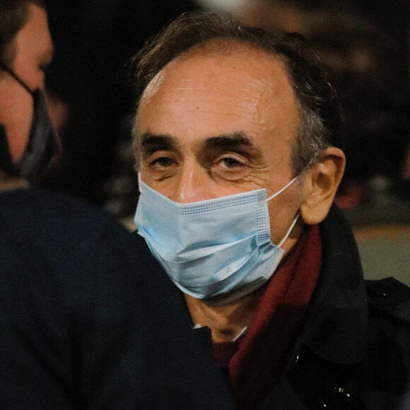 Eric Zemmour à l'hommage à Denis Tillinac en l'église Saint-François-Xavier à Paris, France, le 2 octobre 2020.