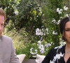 Le prince Harry et Meghan Markle lors de leur interview télé avec Oprah Winfrey. © Capture TV CBS via Bestimage