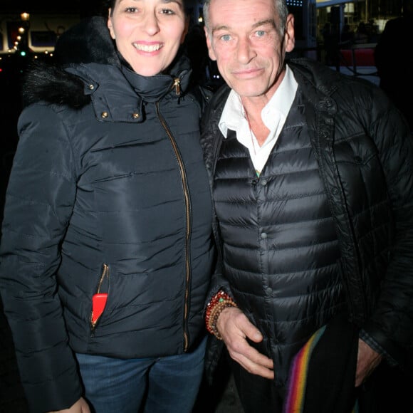 Patrick Dupond et sa compagne Leïla Da Rocha - Les célébrités arrivent pour l'inauguration de la grande roue à Paris, France, le 17 novembre 2017. © JLPPA/Bestimage