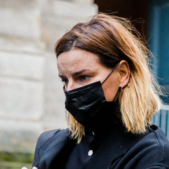 Fauve Hautot - Arrivées aux Obsèques du danseur étoile Patrick Dupond en l'église Saint-Roch à Paris, France, le 11 mars 2021.