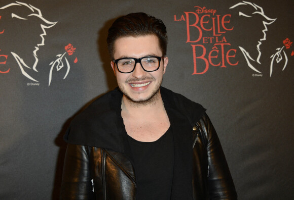 Le chanteur Olympe (The Voice 2) - Première de la comédie musicale "La Belle et la Bête" avec Vincent Niclo dans le rôle de la Bête au théâtre Mogador à Paris le 20 mars 2014. 