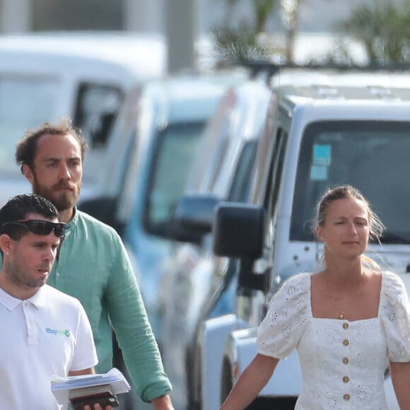 Exclusif - James Middleton et sa compagne Alizee Thevenet, quittent Saint-Barthélemy. Le 8 janvier 2019