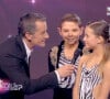 Christophe Dechavanne aux côtés de Quentin et Elsa, sur le plateau de Qui sera le meilleur ce soir ?, vendredi 25 février, sur TF1.