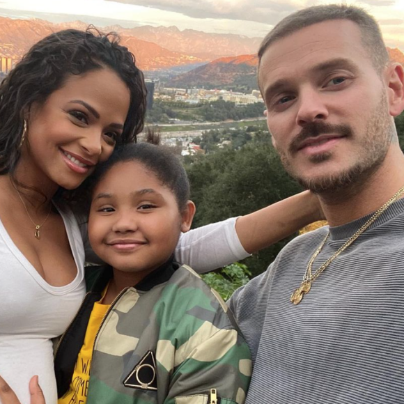 Christina Milian, son mari M. Pokora et sa fille Violet sur Instagram.