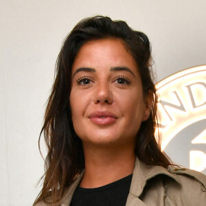 Exclusif - Julie Bertin ( compagne de Benoît Paire) - Benoît Paire, Gaël Monfils, Domingo (Pierre Alexis Bizot) et Zerator (Adrien Nougaret) deux streamers se rencontrent lors d'un match de tennis à Roland Garros, Paris le 18 septembre 2021. © Veeren/Bestimage