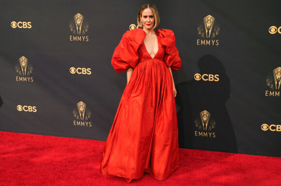 Sarah Paulson assiste aux 73e Emmy Awards à L.A. Live. Los Angeles, le 19 septembre 2021.