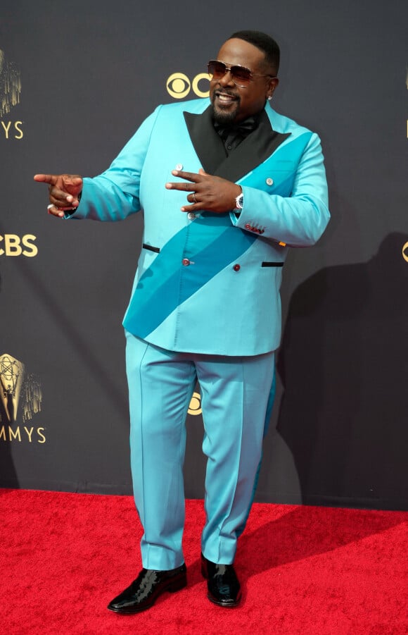 Cedric The Entertainer présentait la 73e cérémonie des Emmy Awards à L.A. Live. Los Angeles, le 19 septembre 2021.