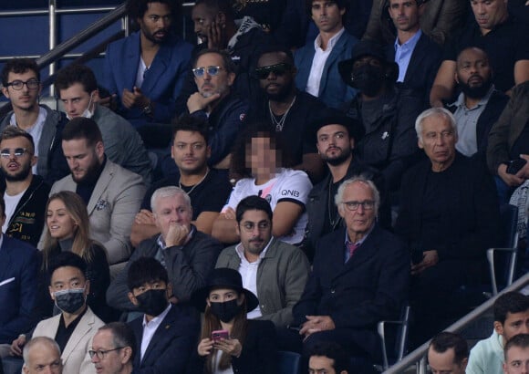 assistent au match de football opposant le PSG à l'Olympique Lyonnais au Parc des Princes. Paris, le 19 septembre 2021.