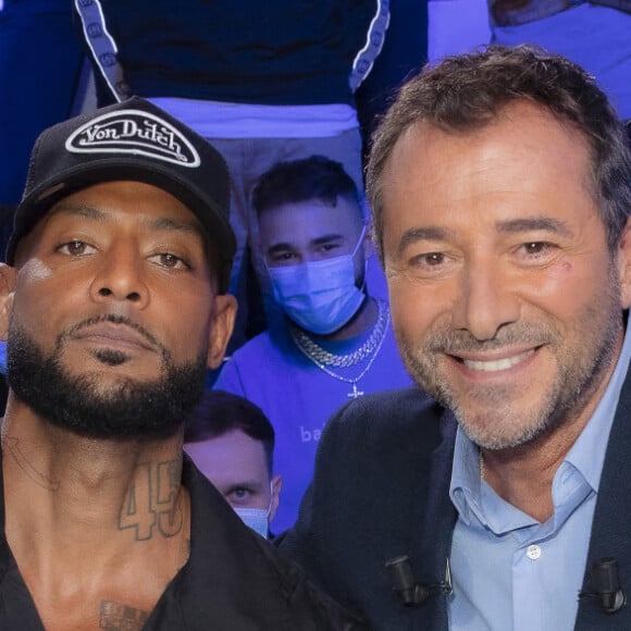 Exclusif - Booba (Elie Yaffa), Bernard Montiel - TPMP (Touche Pas à Mon Poste) présenté par Cyril Hanouna, diffusée en direct le 20 Septembre 2021 sur C8 avec Booba venu annoncer son prochain concert au Stade de France - Paris le 20 Septembre 2021 © Jack Tribeca / Bestimage 