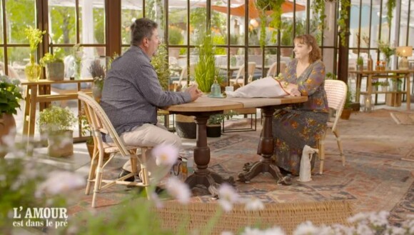 Vincent lors de son speed-dating avec Marie-Jeanne lors de l'épisode de "L'amour est dans le pré 2021" du 27 septembre sur TF1