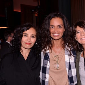 Exclusif - Aïda Touihri, Laurence Roustandjee et Estelle Denis - Soirée Orange objectif 2024 au restaurant du café de l'homme à Paris le 23 septembre 2021. © Rachid Bellak/Bestimage 