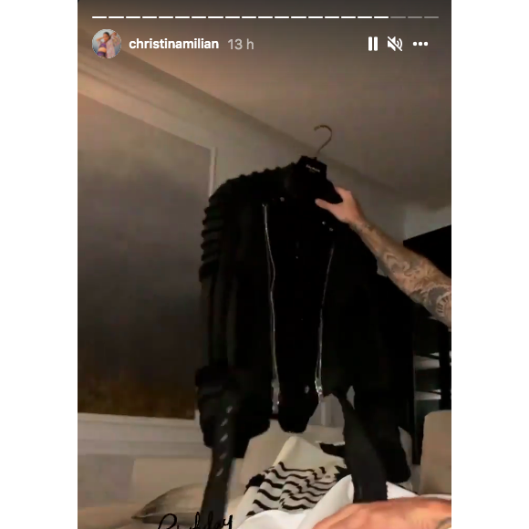 M. Pokora découvre son cadeau d'anniversaire offert par sa femme Christina Milian, le 26 septembre 2021 sur Instagram.