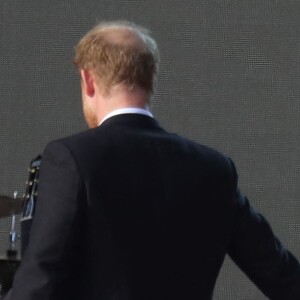 Le prince Harry et Meghan Markle - Concert Global Citizens 2021 au coeur de Central Park à New York le 25 septembre 2021. 