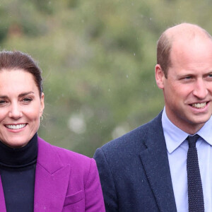 Le prince William et Kate Middleton en Irlande du Nord, à la Ulster University, le 29 septembre 2021. 