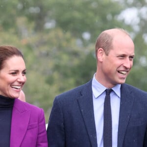 Le prince William et Kate Middleton en Irlande du Nord, à la Ulster University, le 29 septembre 2021.