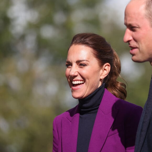 Le prince William et Kate Middleton en Irlande du Nord, à la Ulster University, le 29 septembre 2021.