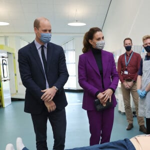 Le prince William et Kate Middleton en Irlande du Nord, à la Ulster University, le 29 septembre 2021.