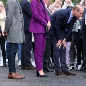 Le prince William et Kate Middleton en Irlande du Nord, à la Ulster University, le 29 septembre 2021.