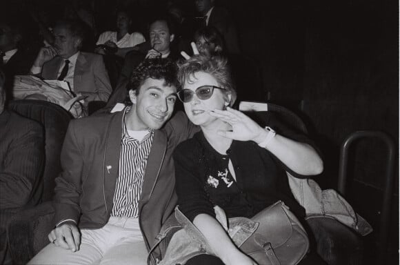 Philippe Berry et Josiane Balasko en 1986 à la première du film "Jean de Florette à Paris.