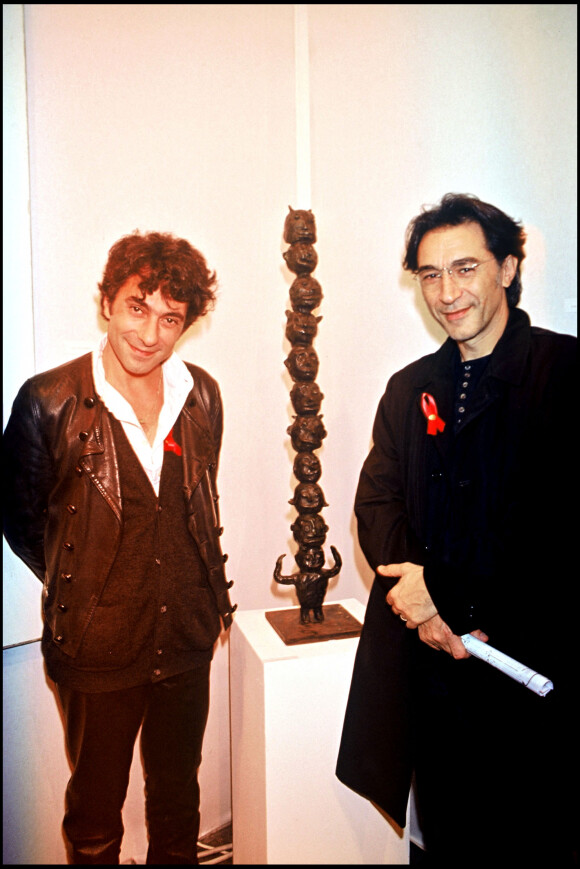 Richard Berry et son frère Philippe à la Fiac en 1993. 