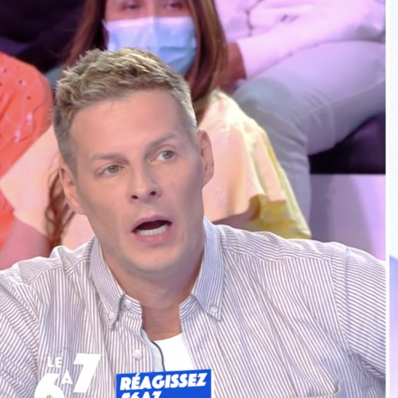 Matthieu Delormeau révèle avoir subi une opération de la paupière à cause d'un problème à l'oeil, sur le plateau de "Touche pas à mon poste" sur C8 le 30 septembre 2021.