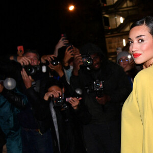 Camélia Jordana au défilé de mode Valentino lors de la la Fashion Week printemps/été 2022 au Carreau du Temple à Paris, France, le 1er octobre 2021. © Veeren Ramsamy-Christophe Clovis/Bestimage