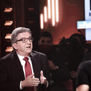 Exclusif - Jean-Luc Mélenchon - Plateau de l'émission On Est En Direct (OEED) du samedi 02/10/2021, présentée par L.Salamé et L.Ruquier, avec pour invités: A.Lear, M.Fau, A.Dombasle, R.Febvre, M.Fraize, C.Clair, N.Diat, H.In Paris, H.Roselmack, J.Magre et en invité politique JL.Melenchon - Paris le 02/10/2021 - ©Jack Tribeca/Bestimage 