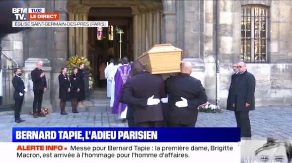 Messe hommage à Bernard Tapie, à l'église Saint-Germain-des-Prés de Paris, le 6 octobre 2021.