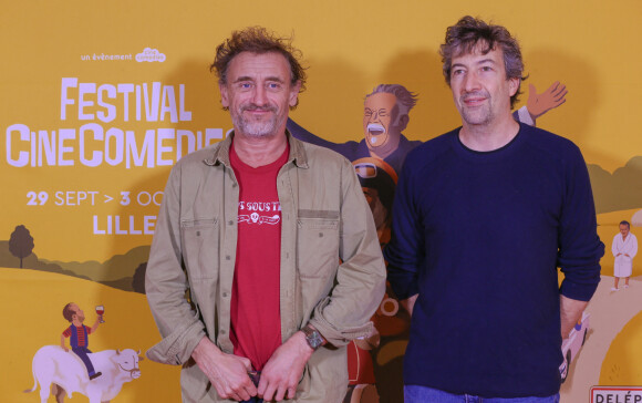 Exclusif - Jean-Paul Rouve et François Desagnat lors du festival CineComédies à Lille, le 1er octobre 2021. © Stéphane Vansteenkiste/Bestimage