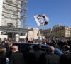 Illustration - Sorties des obsèques de Bernard Tapie en la Cathédrale La Major à Marseille le 8 octobre 2021. © Jacovides / Santini / Bestimage 