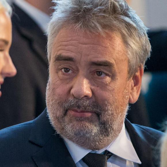 Luc Besson et Sasha Luss - Première de "Valerian et la Cité des Mille Planètes" à Moscou.