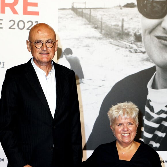 Benoist Gérard et sa femme Mimie Mathy - Cérémonie d'ouverture du Festival Lumière 2021 à Lyon le 9 octobre 2021. © Dominique Jacovides / Bestimage
