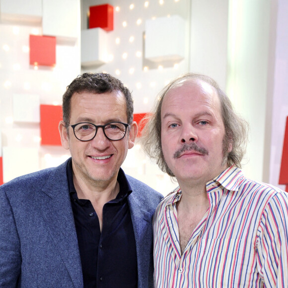 Dany Boon et Philippe Katerine - Enregistrement de l'émission "Vivement Dimanche" présentée par M.Drucker et diffusée le 19 janvier 2020 sur France 2. Le 6 janvier 2020 © Guillaume Gaffiot / Bestimage 