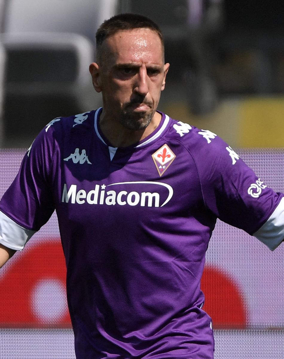 Franck Ribery de l'ACF Fiorenta lors du match de championnat Serie A opposant la Fiorentina à Juventus au stade Artemio Franchi à Florence, Italie, le 25 avril 2021. © Inside/Panoramic/Bestimage