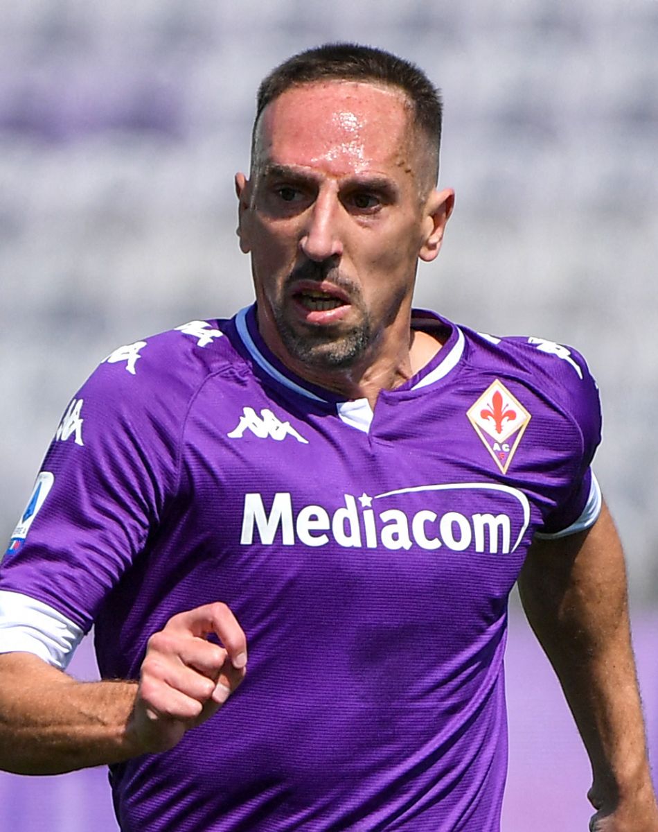Franck Ribery de l'ACF Fiorenta lors du match de championnat Serie A opposant la Fiorentina à Juventus au stade Artemio Franchi à Florence, Italie, le 25 avril 2021. © Inside/Panoramic/Bestimage