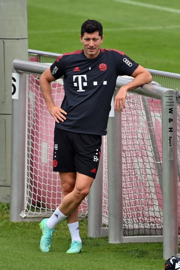 Robert LEWANDOWSKI , - Entraînement de l'équipe de football Bayern de Munich. Le 20 août 2021. © Imago / Panoramic / Bestimage