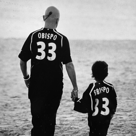 Pascal Obispo rend hommage à son fils Sean pour son anniversaire. Instagram. Le 11 octobre 2021.