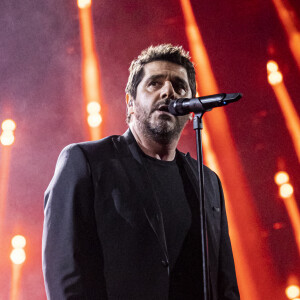 Patrick Fiori - Concert hommage à Johnny Hallyday "Que je t'aime" à l'AccorHotels Arena Paris Bercy à Paris. Le 14 septembre 2021 © Borde-Jacovides-Moreau / Bestimage 
