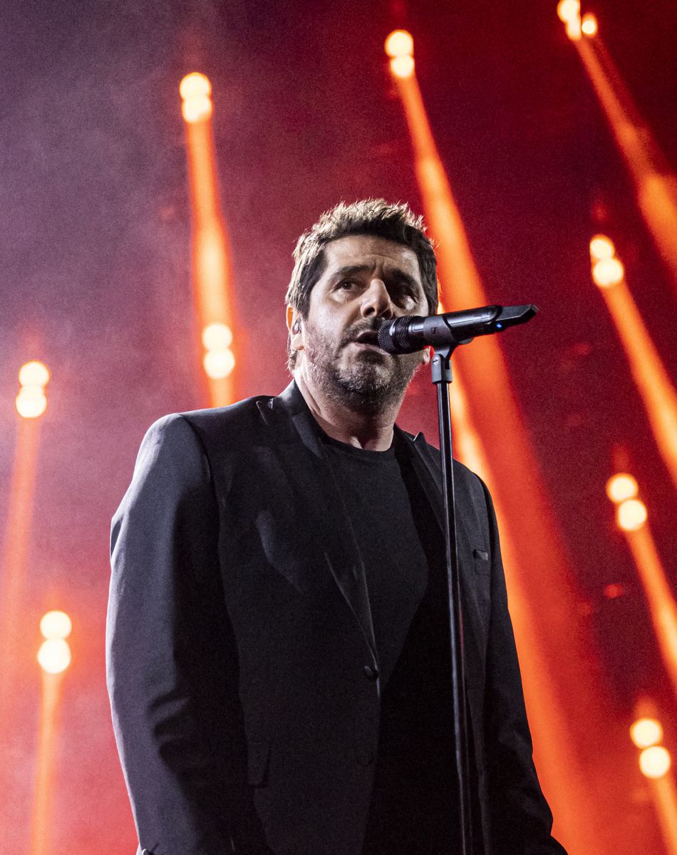 Patrick Fiori - Concert hommage à Johnny Hallyday "Que je t'aime" à l'AccorHotels Arena Paris Bercy à Paris. Le 14 septembre 2021 © Borde-Jacovides-Moreau / Bestimage