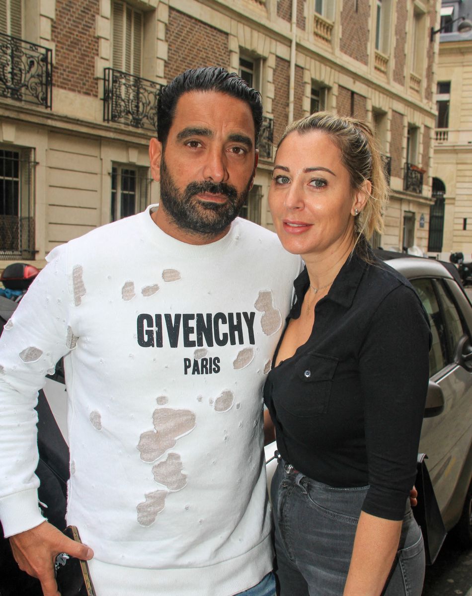 Exclusif - Stéphane Teboul et sa compagne Magali Berdah - Les frères Igor et Grichka Bogdanoff sont les invités de Jordan de Luxe pour son émission l'Instant de Luxe pour la chaine Non Stop People à Paris le 23 juin 2021. © Baldini / Bestimage