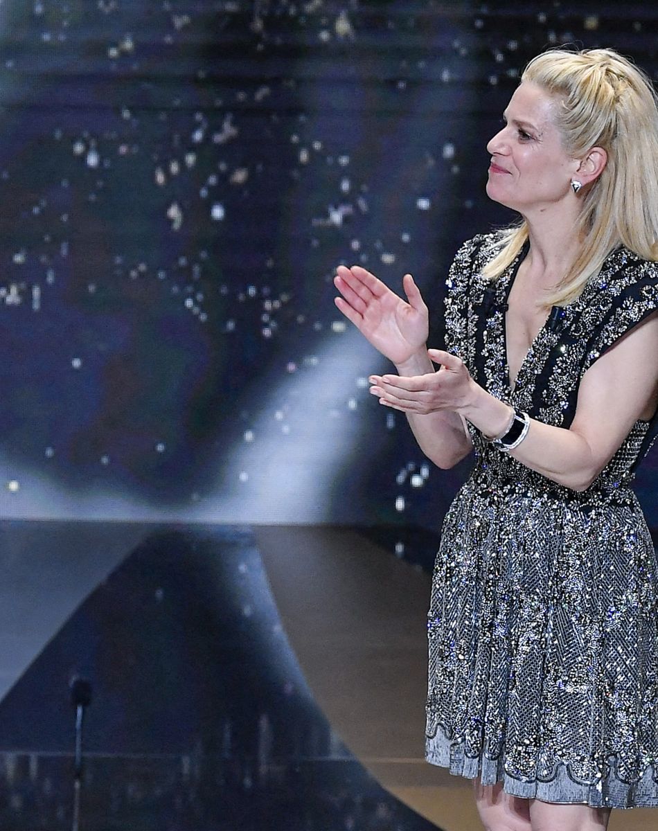Benjamin Biolay et Marina Foïs - 46e cérémonie des César à l'Olympia à Paris, le 12 mars 2021. © Pierre Villard/ Pool / Bestimage