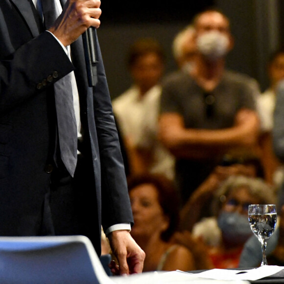 Eric Zemmour est à Nice, le 18 septembre 2021, pour présenter son nouveau livre : La France n'a pas dit son dernier mot. Au Palais des Congrès Acropolis de Nice, mille deux cents lecteurs sont venus écouter puis échanger avec le polémiste Eric Zemmour.