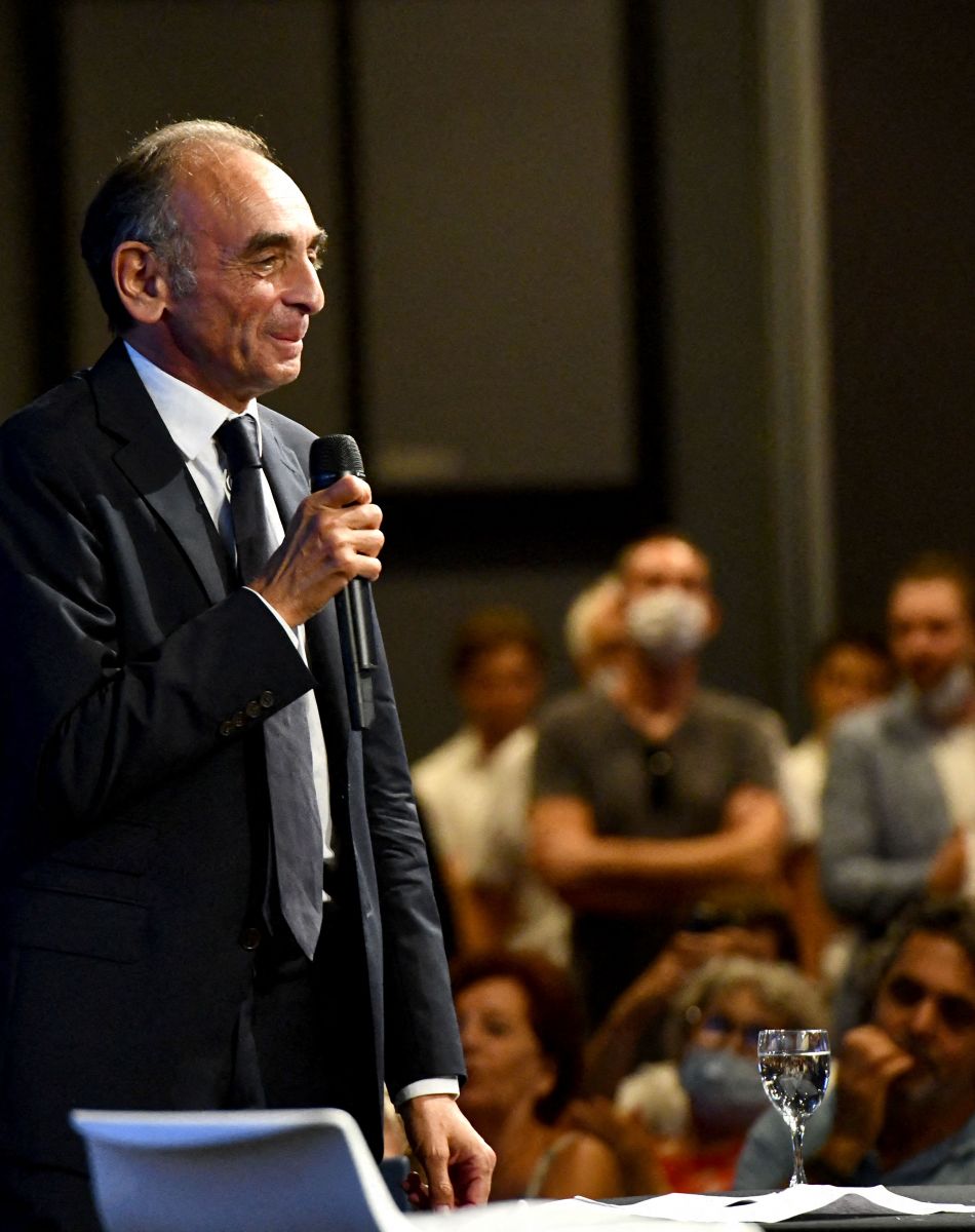 Eric Zemmour est à Nice, le 18 septembre 2021, pour présenter son nouveau livre : La France n'a pas dit son dernier mot. Au Palais des Congrès Acropolis de Nice, mille deux cents lecteurs sont venus écouter puis échanger avec le polémiste Eric Zemmour.