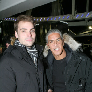 Valentin Livi (fils d'Yves Montand) et Samy Naceri - Hommage à Yves Montand ''25 ans déjà'' à la Grande Roue place de la Concorde à Paris, le 11 novembre 2016. © JLPPA/Bestimage