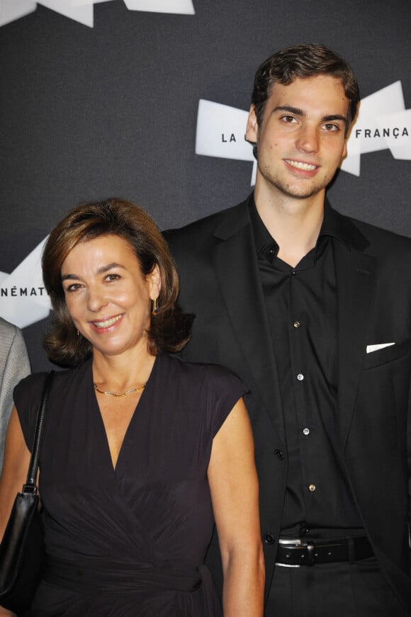 Valentin Montand et sa mère Carole Amiel - Projection du film "Le Sauvage" à la Cinémathèque Française.