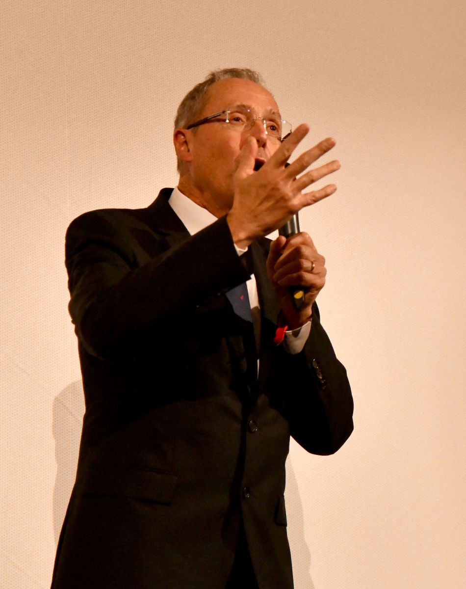 Robert Calcagno, le directeur général et porte-parole de l'Institut océanographique de Monaco, durant la soirée d'ouverture des 23èmes Rencontres internationales du cinéma des antipodes à Saint Tropez, le 13 octobre 2021 © Bruno Bebert / Bestimage