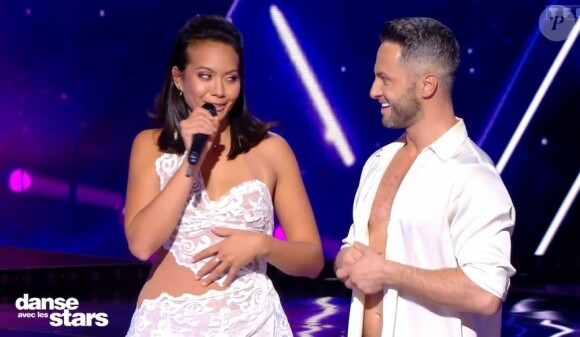Vaimalama Chaves et Christian Millette lors du prime de "Danse avec les stars 2021" du 15 octobre, sur TF1