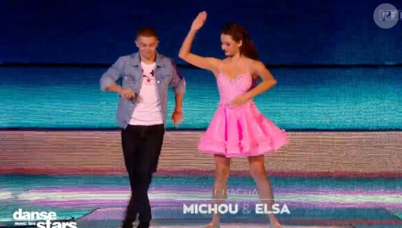 Michou et Elsa Bois lors du prime de "Danse avec les stars 2021" du 15 octobre, sur TF1