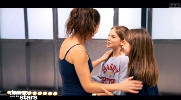 Lucie Lucas avec ses filles - images dévoilées lors du prime de "Danse avec les stars 2021" du 15 octobre, sur TF1