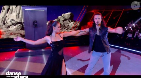 Lucie Lucas et Anthony Colette lors du prime de "Danse avec les stars 2021" du 15 octobre, sur TF1